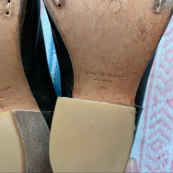 Rag & Bone Newbury Distressed Leather Ankle Boots - Picture 10 of 11